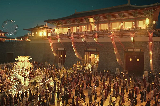 描写盛唐时期繁华景象的句子