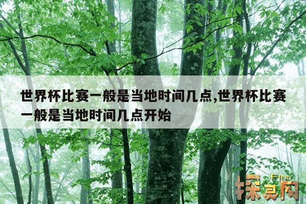 世界杯比赛一般是当地时间几点,世界杯比赛一般是当地时间几点开始