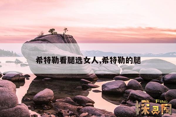 希特勒看腿选女人,希特勒的腿