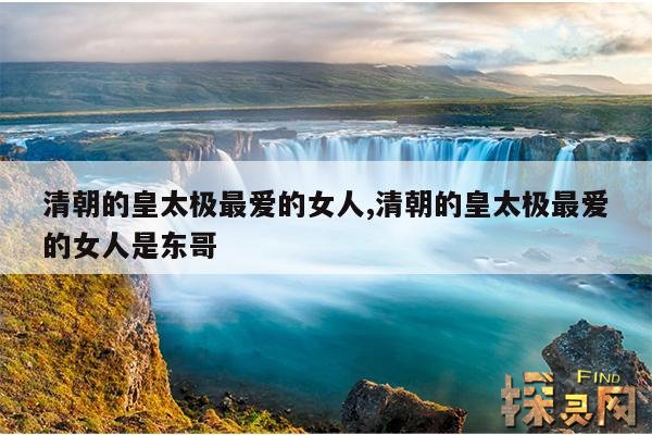 清朝的皇太极最爱的女人,清朝的皇太极最爱的女人是东哥