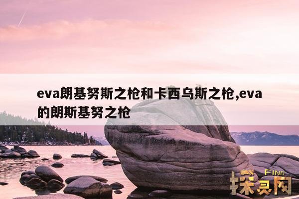 eva朗基努斯之枪和卡西乌斯之枪,eva的朗斯基努之枪