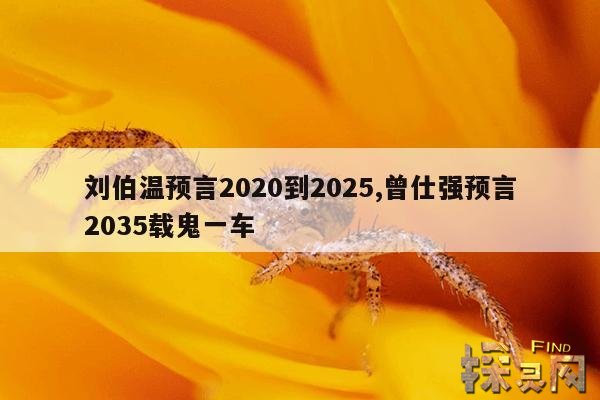 刘伯温预言2020到2025,曾仕强预言2035载鬼一车