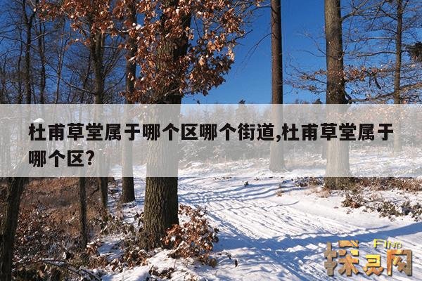 杜甫草堂属于哪个区哪个街道,杜甫草堂属于哪个区?
