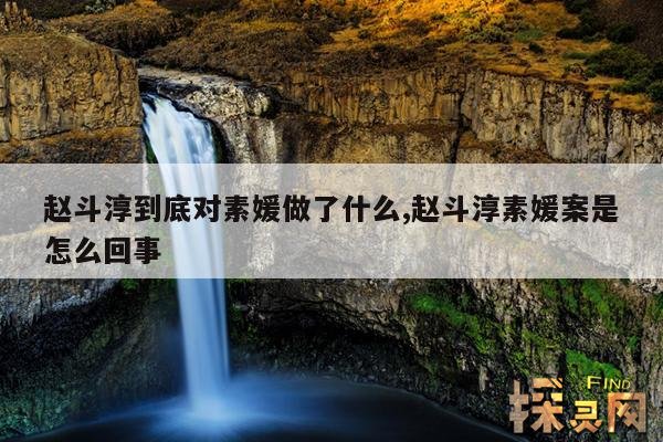 赵斗淳到底对素媛做了什么,赵斗淳素媛案是怎么回事