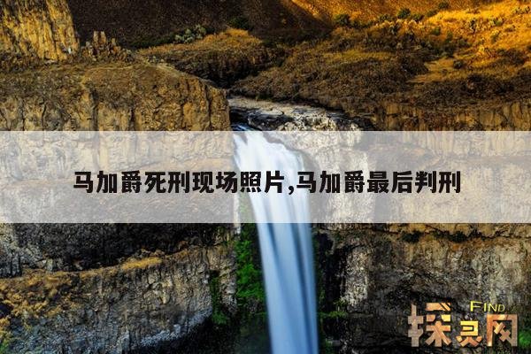 马加爵死刑现场照片,马加爵最后判刑
