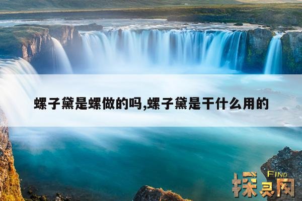 螺子黛是螺做的吗,螺子黛是干什么用的