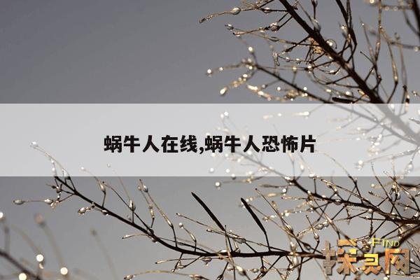 蜗牛人在线,蜗牛人恐怖片
