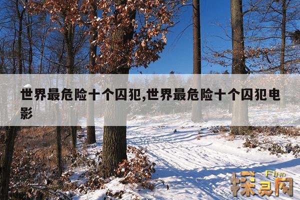 世界最危险十个囚犯,世界最危险十个囚犯电影