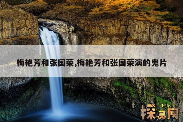 梅艳芳和张国荣,梅艳芳和张国荣演的鬼片