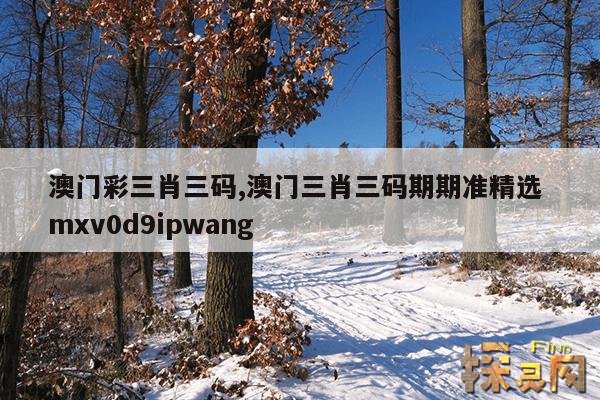 澳门彩三肖三码,澳门三肖三码期期准精选 mxv0d9ipwang