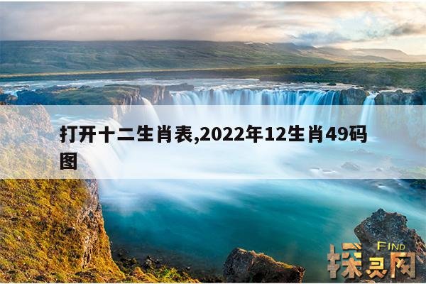 打开十二生肖表,2022年12生肖49码图