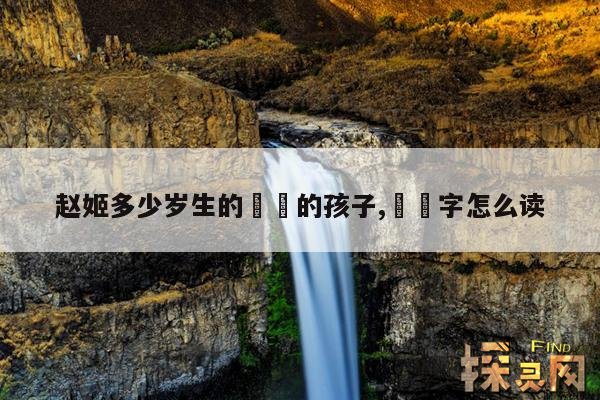 赵姬多少岁生的嫪毐的孩子,嫪毐字怎么读