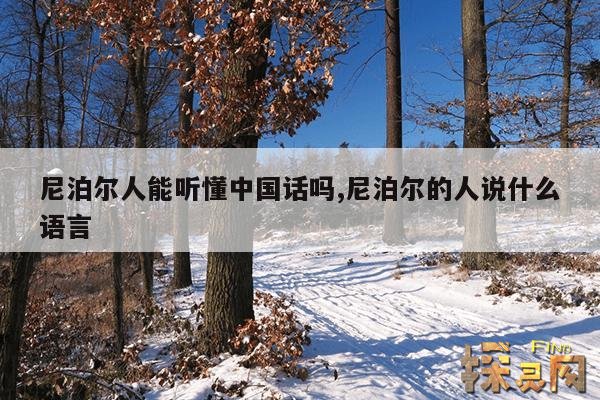 尼泊尔人能听懂中国话吗,尼泊尔的人说什么语言