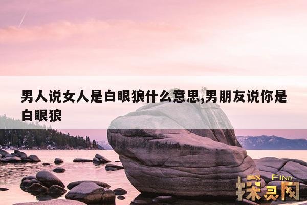 男人说女人是白眼狼什么意思,男朋友说你是白眼狼