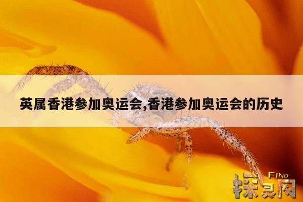 英属香港参加奥运会,香港参加奥运会的历史