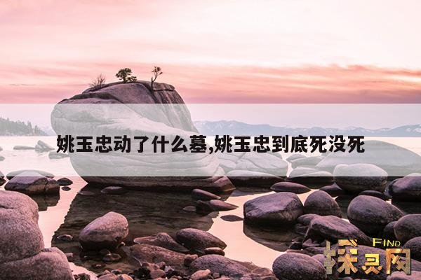 姚玉忠动了什么墓,姚玉忠到底死没死