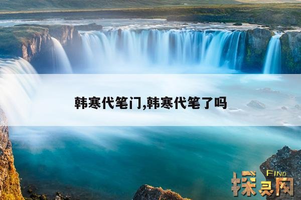 韩寒代笔门,韩寒代笔了吗