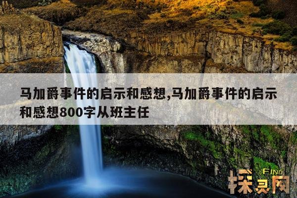 马加爵事件的启示和感想,马加爵事件的启示和感想800字从班主任
