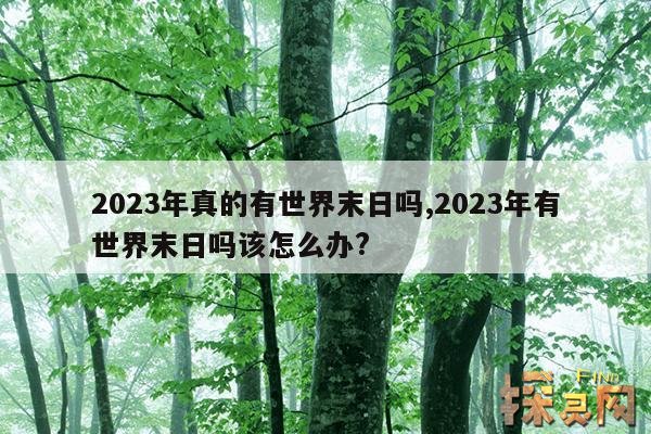 2023年真的有世界末日吗,2023年有世界末日吗该怎么办?
