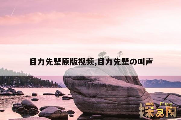 目力先辈原版视频,目力先辈の叫声