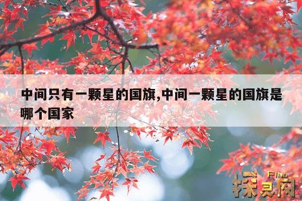 中间只有一颗星的国旗,中间一颗星的国旗是哪个国家