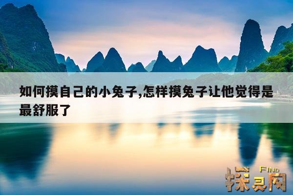 如何摸自己的小兔子,怎样摸兔子让他觉得是最舒服了