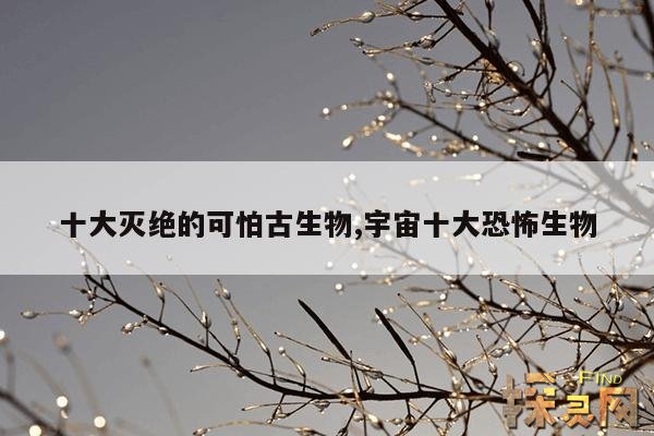 十大灭绝的可怕古生物,宇宙十大恐怖生物