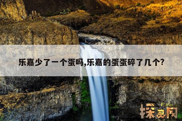 乐嘉少了一个蛋吗？,乐嘉只有一个蛋了吗？